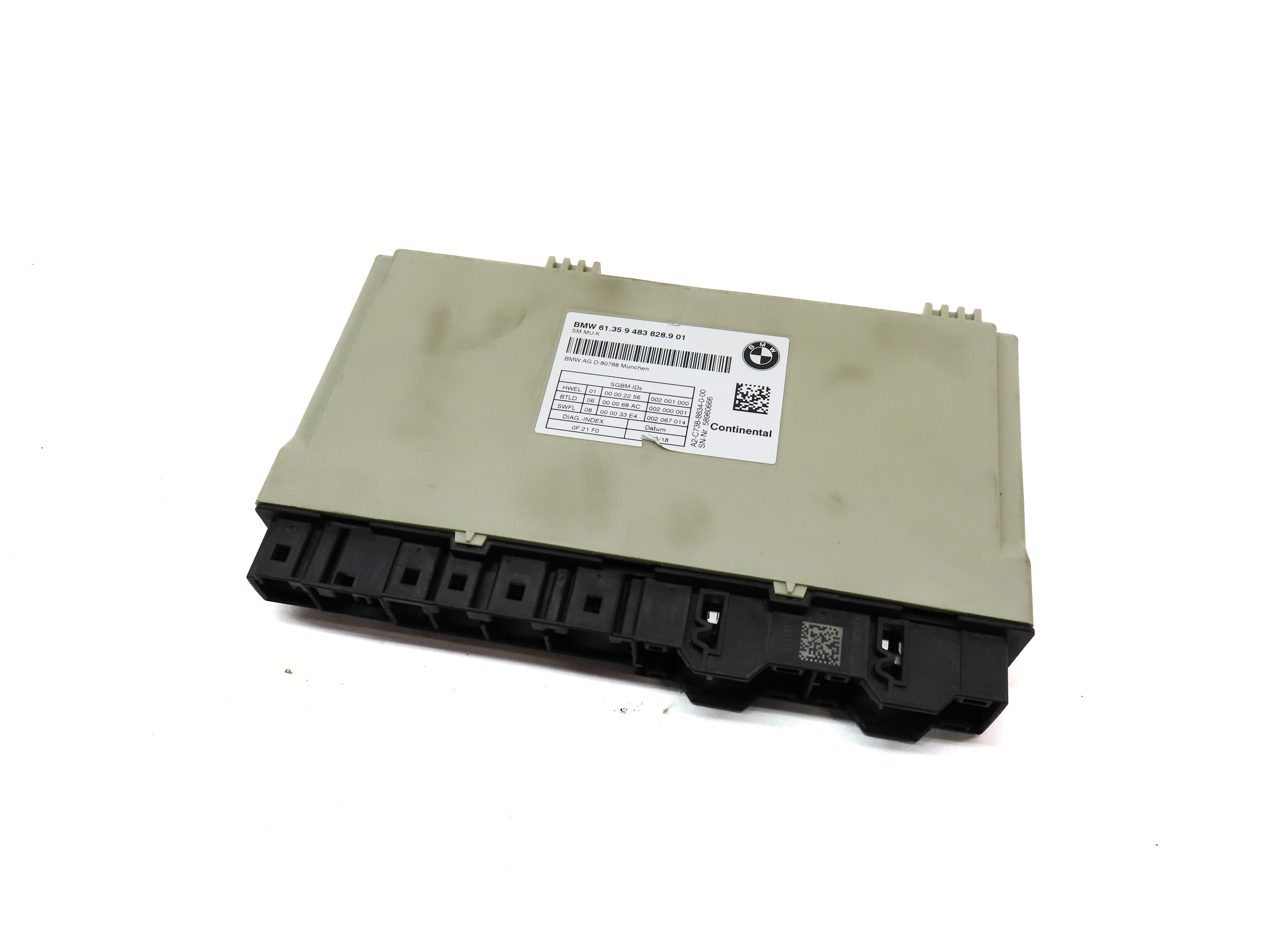 16-23 BMW 5 M5 7 X3 X4 X5 X7 G01 FRONT RIGHT HEATED COOLED SEAT CONTROL MODULE — exact item pictured